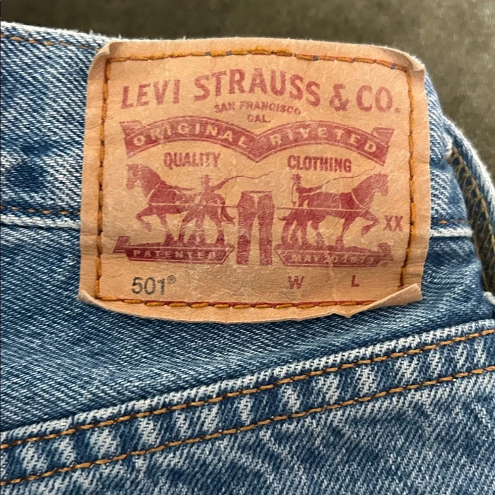 Levi's 501 denim jeans 27x32 - Picture 2 of 13